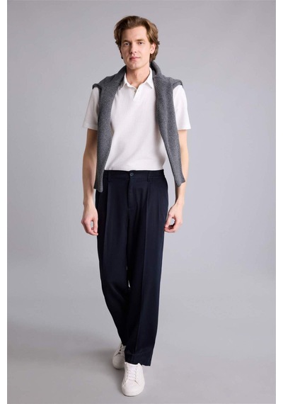 Defacto Baggy Fıt Pantolon G6724ax26smnv86 Lacivert-nv86