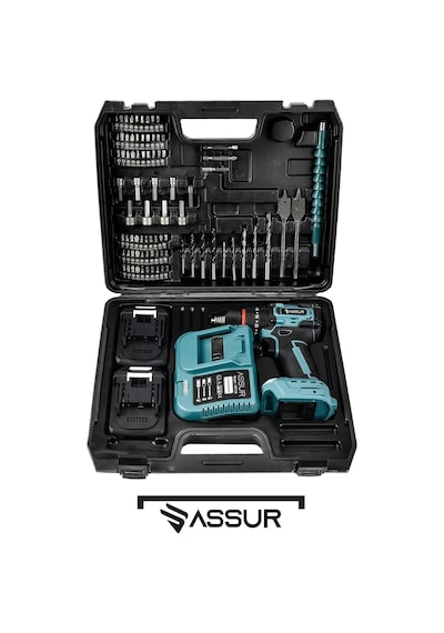 Assur ASR131 21V Darbeli Şarjlı Matkap Vidalama Mavi