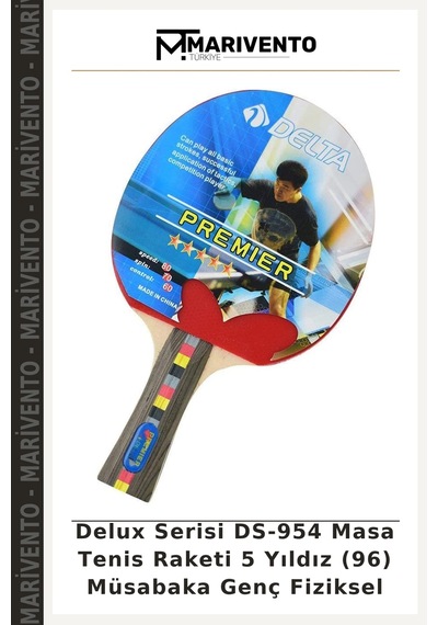 Delux Serisi Ds-954 Masa Tenis Raketi 5 Yıldız 96 Müsabaka Genç Fiziksel