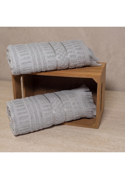 Botti Home %100 Pamuk 2'li El Ve Yüz Havlusu Seti, Pamuklu Jakarlı Misafir Havlusu 50 X 90 Cm, Çeyizlik Yumuşak Havlu Açik Gri Botti Home %100 Pamuk 2'li El Ve Yüz Havlusu Seti, Pamuklu Jakarlı Misafir Havlusu 50 X 90 Cm, Çeyizlik Yumuşak Havlu Açik Gri