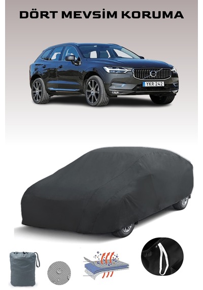 Siyah, Volvo Xc60 2017 - 2021, Araba Brandası, Oto Örtüsü, Araba Çadırı Siyah
