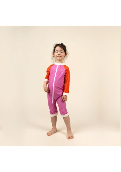 Kietla Bebekler İçin Uv Korumalı Şortlu Mayo Pink Red Pembe