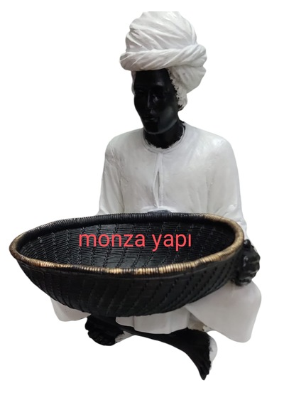 Hint Figürlü Sepetli Biblo Havluluk Beyaz
