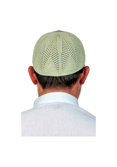 Berra Çelik Örme Dantel Namaz Takkesi F.Yeşili 1 Adet