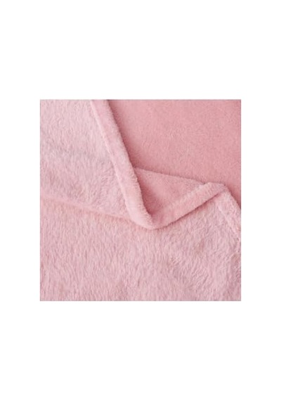 Battaniyesi Peluş Polar Battaniye Tek Kişilik 170 230 Pembe Genel