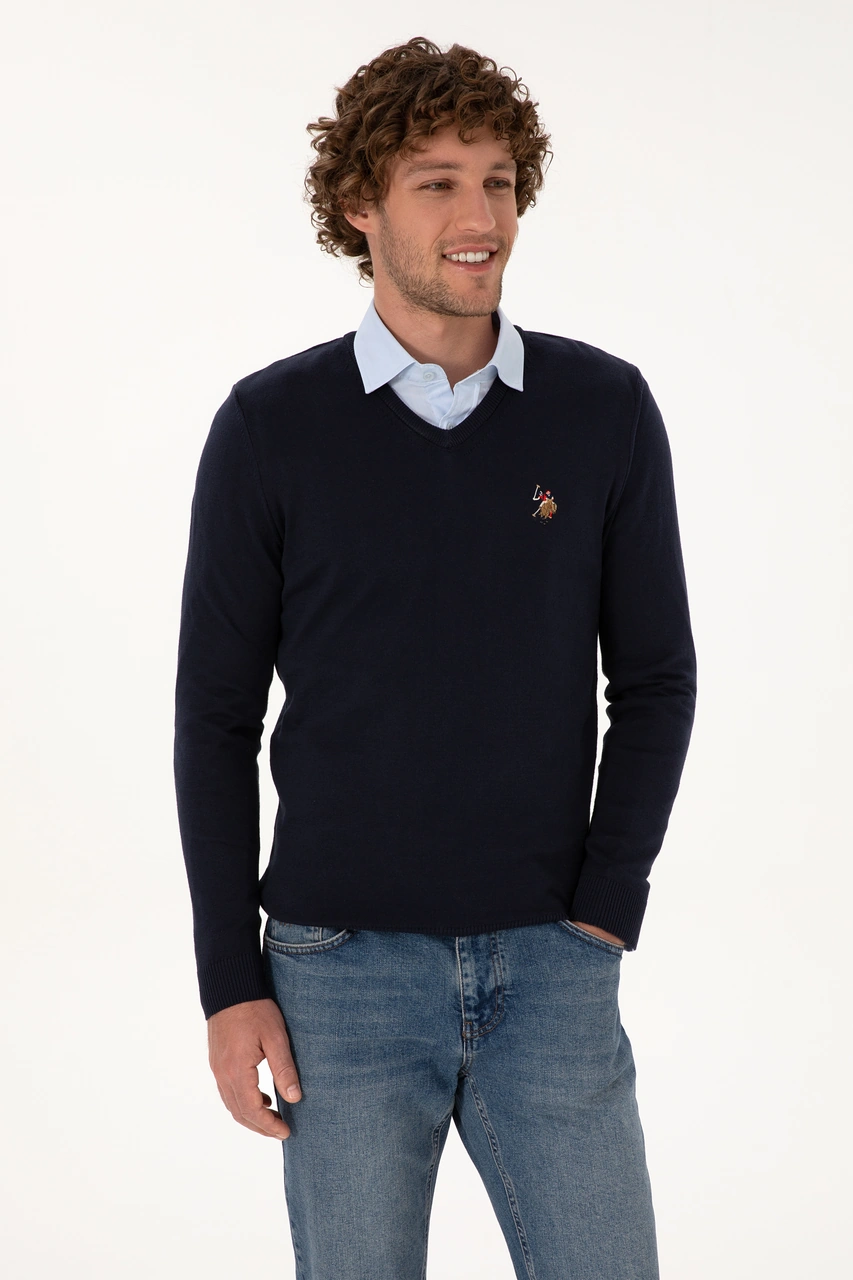 U.S. Polo Assn. Erkek Lacivert Basic Kazak 50307778-VR033