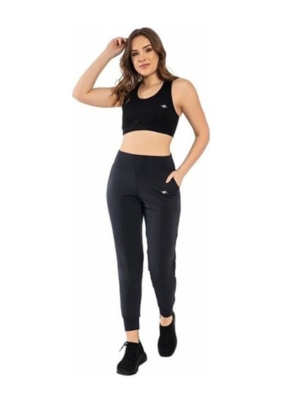 Crozwise Cepli Kadın Jogger Tayt SiYAH Siyah
