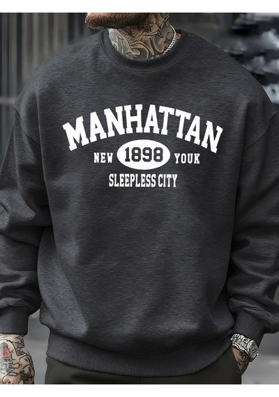 Startmore Startmoremanhattan New York Sleepless City Desen Erkek Kazak Bisiklet Yaka Günlük Kazak Sonbahar Sokak Antrasit Startmore Startmoremanhattan New York Sleepless City Desen Erkek Kazak Bisiklet Yaka Günlük Kazak Sonbahar Sokak Antrasit