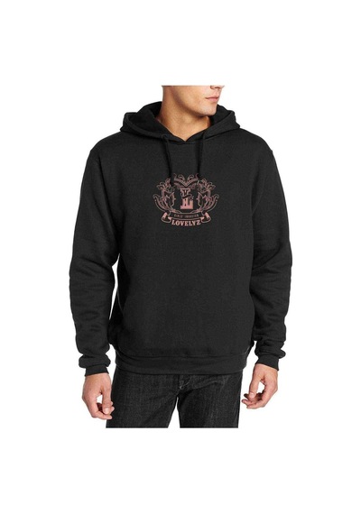 Lovelyz Invasion Woollim Baskılı Siyah Erkek Sweatshirt