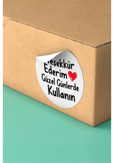 Teşekkür Ederim Güzel Günlerde Kullanın 3x3cm St2364 Çok Renkli