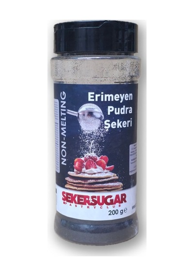 Şeker Sugar Erimeyen Pudra Şekeri 200gr Siyah Diğer