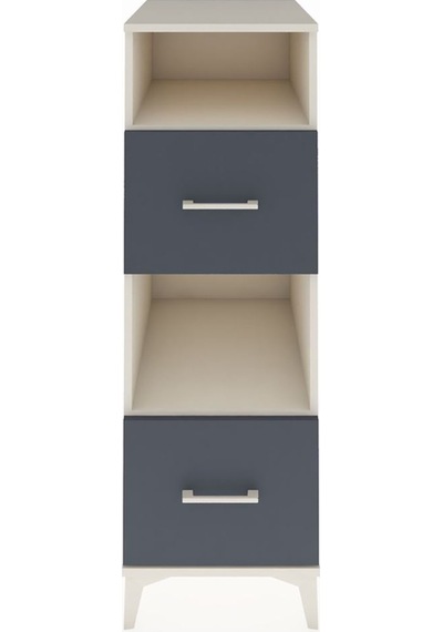Kronos Dolap 2 Raflı 2 Çekmeceli 44x59x134 Aytaşı-antrasit Aytaşı