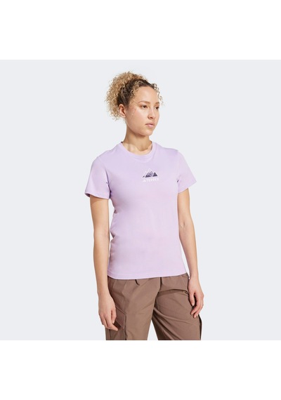 Adidas Athlete Kadın Mor Günlük T-shirt Jm6367