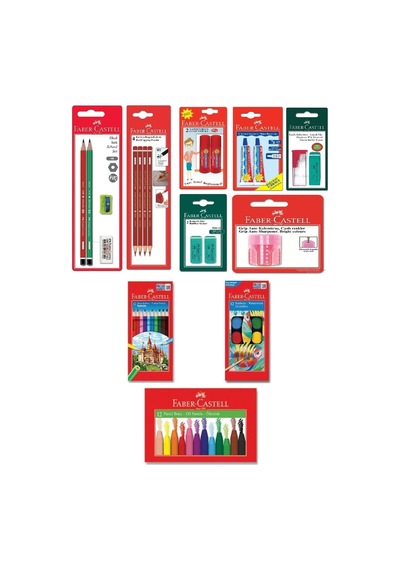 Faber-castell Candy Silgili Back To School Set Çok Renkli