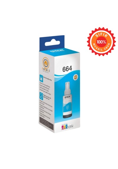 Drl Premium T664 %100 Uyumlu Mavi Cyan Uyumlu Mürekkep