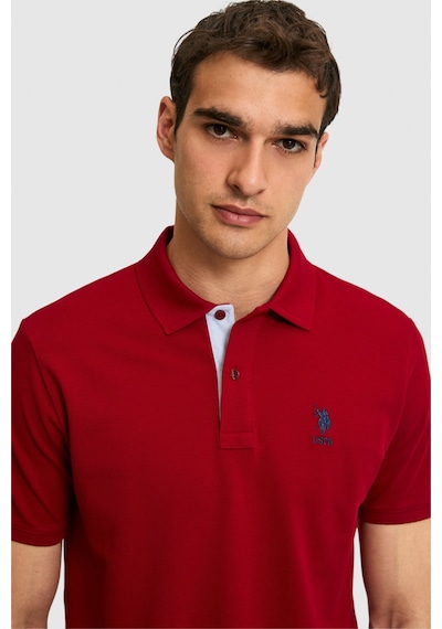 U.s. Polo Assn. Erkek Bordo Tişört Basic 50322314-vr014