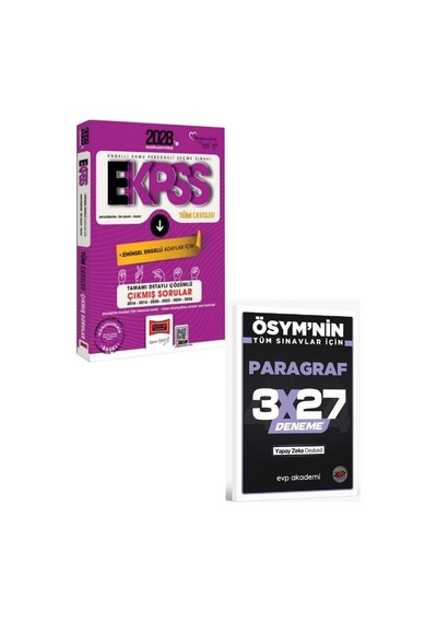 Yargı 2028 Ekpss Ortaöğretim Ön Lisans Lisans Tüm Dersler Zihinsel Engelli Adaylar İçin 10 Yıl Çıkmış Sorular+evp Akademi Paragraf