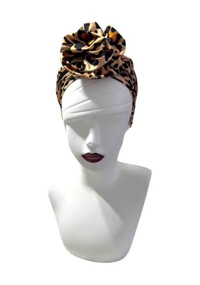 Leopar Desenli Hazır Bone Kahverengi - 768525781 Kahverengi - 768525781 Kahverengi