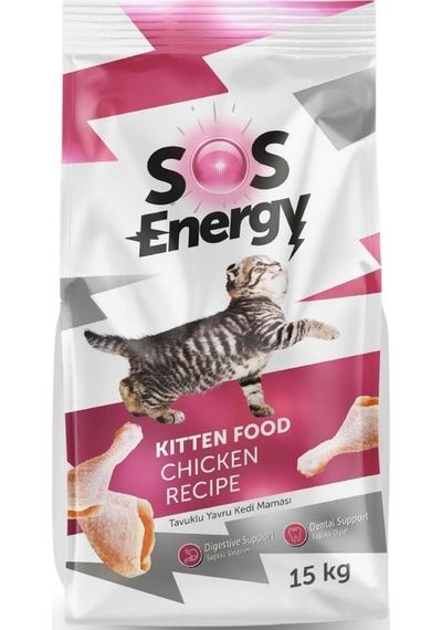 Sos Energy Tavuklu Yavru Kedi Maması 15 Kg