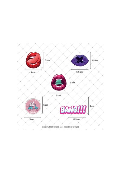 Bdls16 Küçük Boy 10lu Sticker Seti