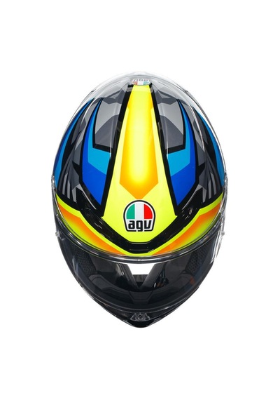 Agv Kask K6 S Mplk Joan Black Blue Yellow Renkli
