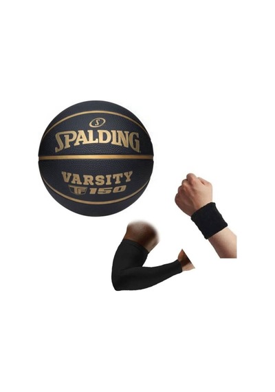 Basketbol Topu Varsity Black Gold Tf-150 Size:5+basketbol Kolluğu+havlu Bıleklık
