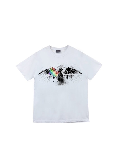 Stoned&Fame Beyaz Blackpink Baskılı T-shirt Beyaz