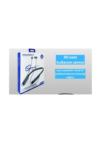 Polygold Pg-100 Bluetooth Kulaklık - Ergonomik Boyun Bantlı Tasarım, Net Ses Ve Konfor Renkli