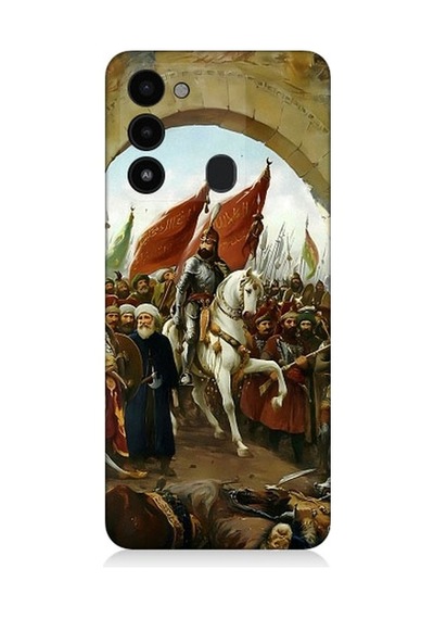 Tecno Spark 8c Uyumlu Fatih Sultan Mehmet İstanbul Desenli Silikon Kılıf