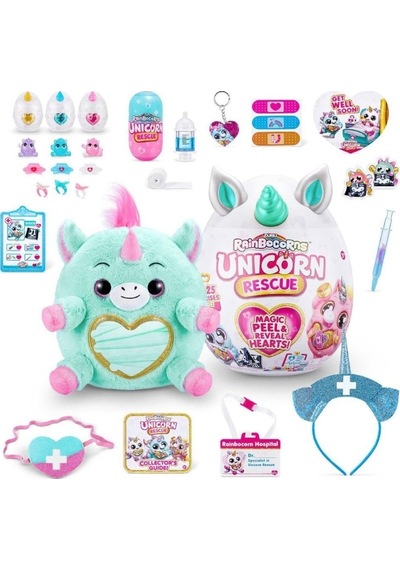 Rainbocorns Unicorn Rescue Dev Sürpriz Unicorn Peluş