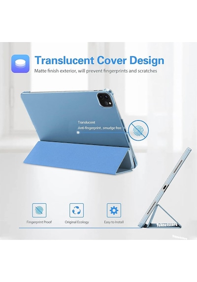 Apple Uyumlu iPad Pro 4. Nesil M2 2022 11 Inç Tablet Flip Smart Standlı Akıllı Kılıf Smart Cover Kılıf