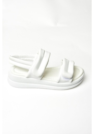 Fox Shoess973910409 Beyaz Kadın Sandalet Beyaz