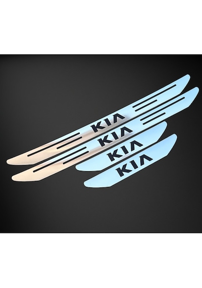 Kia Araçlarına Uyumlu Kapı Eşik Yazısı Krom