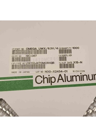 Uwvxoj470mcr1gb 47mf 6.3v Smd Kondansatör 250 Adet
