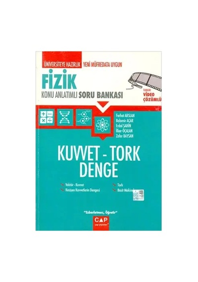Çap Üniv Sın Haz Fizik Kuvvet Tork Denge Konu A.soru Bankası