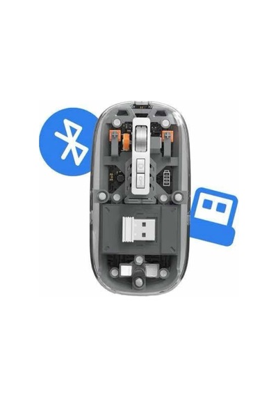 Kablosuz Mouse Fare Şarjlı Bluetooth Wireless Çift Modlu Sessiz 20991039