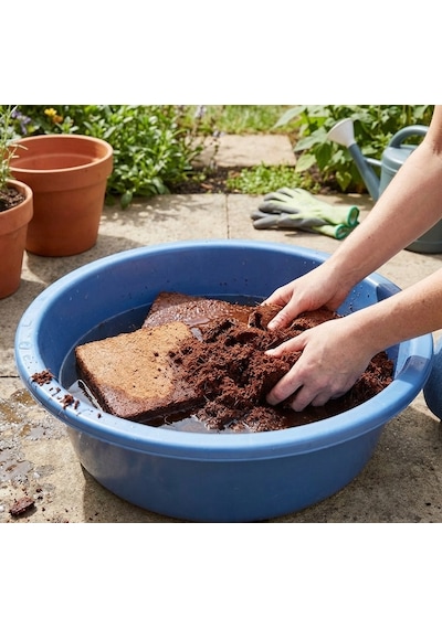 Sıkıştırılmış Hindistan Cevizi Torfu 60 - 65 L Blok Cocopeat Kokopit 4 - 5 KG