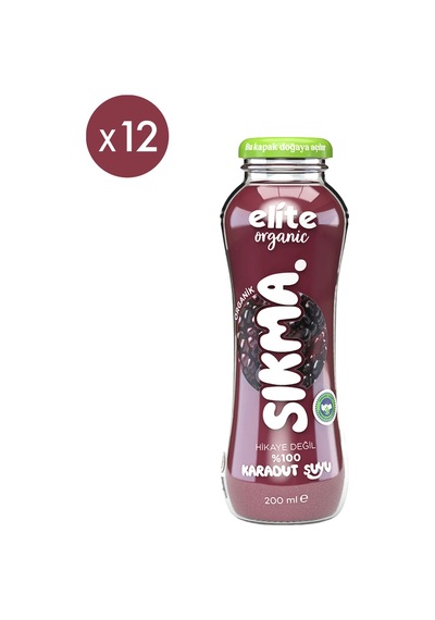 12'li Organik Karadut Suyu 200 Ml