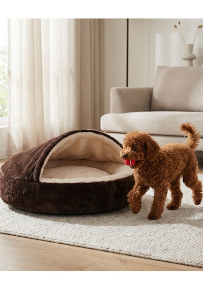 Kanguru Model Yuvarlak Kedi/köpek Yatağı