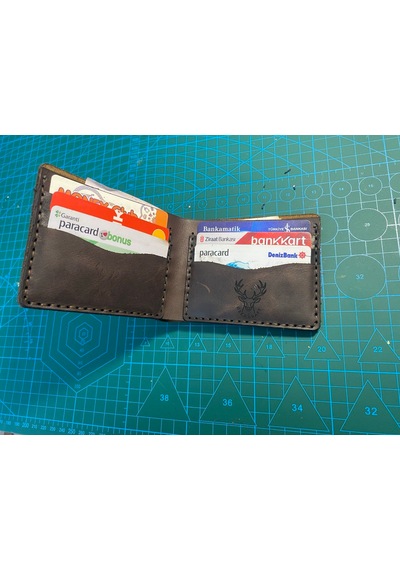 Deer Craft Antler Kahverengi Klasik Cüzdan 1 Kahverengi