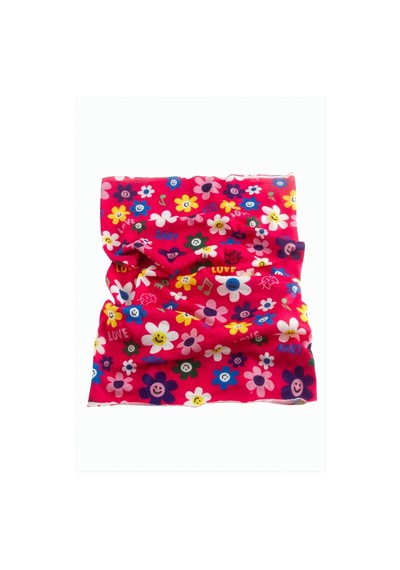 Papatya Desenli Baff Boyunluk Pembe