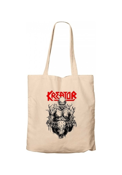 Kreator Devil Inside Krem Kanvas Bez Çanta Krem