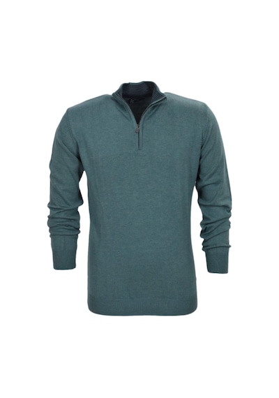 Erkek Spor Düz Fermuarlı Yaka Kazak R22949 Bgl-st03181 001