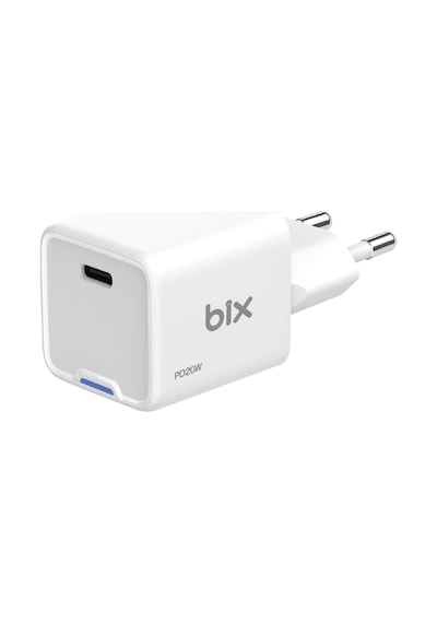 Bix BX1P20G GaN 20W Led Göstergeli Hızlı Şarj Cihazı Beyaz