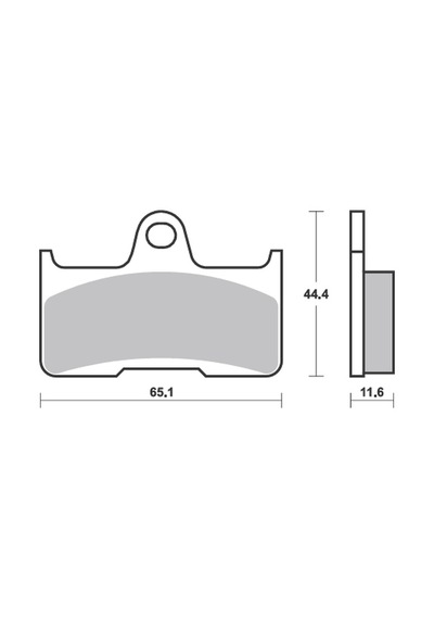 Bak Brakes Fmb-054-s Segway, Cf Moto Atv Utv. Arka Fren Balatası Yarı Sinter Kalite