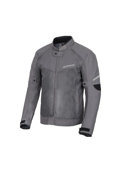 Scoyco Jk118 Motosiklet Montu Yazlık Fileli Dayanıklı Kanvas Kumaş Motorcu Mont Gri