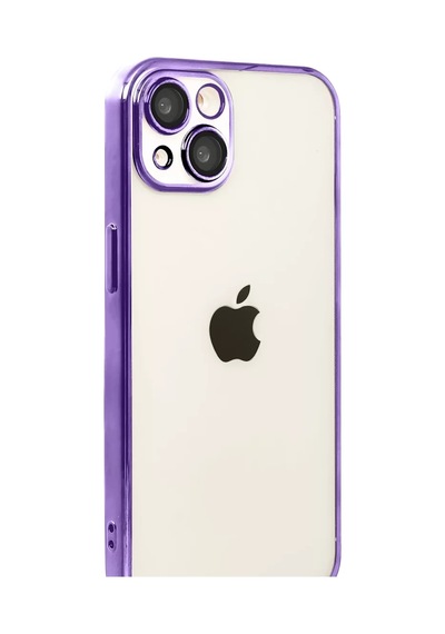 Newface Apple İphone 15 Razer Lensli Silikon - Mor