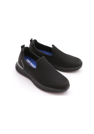 King Paolo H1255 Erkek Walk Slip Krakers Spor Ayakkabı Siyah