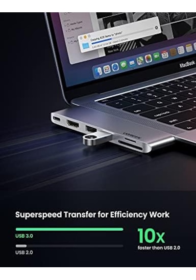 Pro Air İçin Thunderbolt 3 Type-c Hdmı Usb 3.0 Tf Sd Kart Okuyucu Hub Adaptör 01