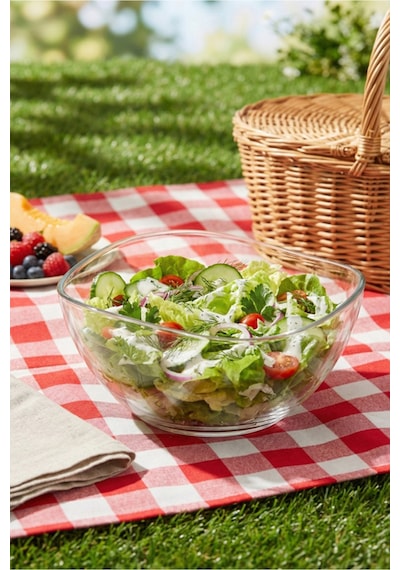 Lav Vira Cam Salata Kasesi Tekli Ekstra Büyük 1880 ml (Sunum Kasesi , Hazırlık Kasesi)